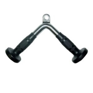 30 cm Triceps Press Down Bar with Rubber Handgrips Exercise Machine Attachment