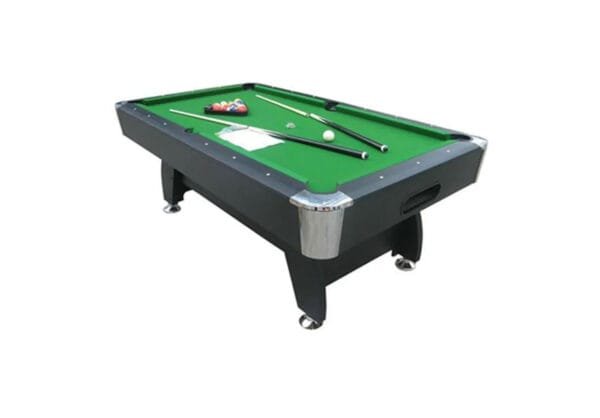 Pool Table 7 feet MDF wood Black / Green cloth - Image 2