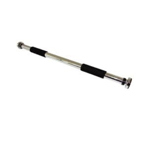 Door Gym / Pull up Bar - Silver with Black Handle - Adjustable 100 cm