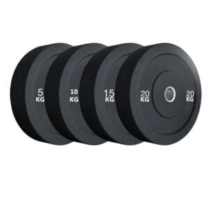 Olympic Black Bumper Plate Set 100 kg
