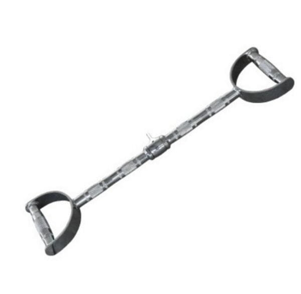 Straight Lat Bar with Revolving Hanger Exercise Machine Attachment