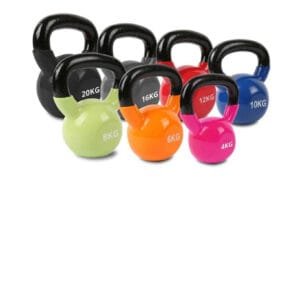 Vinyl Coated Kettlebell With Iron Handle