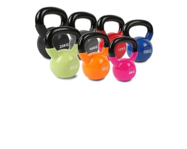 Vinyl Coated Kettlebell With Iron Handle