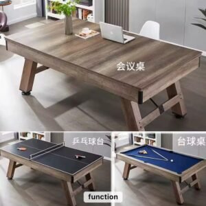 Pool Table 8 FT with Table tennis & Dinning top